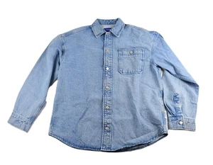 JACK & JONES JORSANTORINI SOBRECAMISA VAQUERA ÍNDIGO CLARO TALLA PEQUEÑA NUEVA CON ETIQUETAS - Imagen 1 de 6