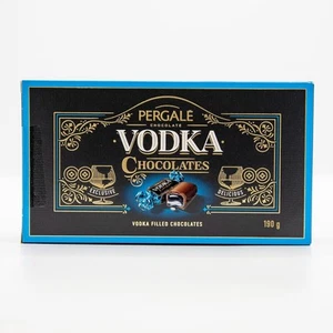 PERGALE Vodka Licor Relleno Chocolates Dulces Caramelo Caja de Lujo 190g 6.7oz - Imagen 1 de 3