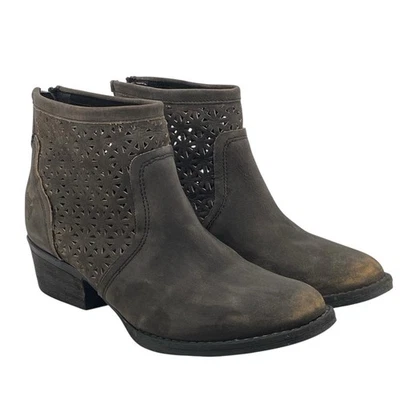 Harley Davidson Liam Western Boots Biker Shoes Womens Sz 8 Distressed (HF15) - Image 1 of 4