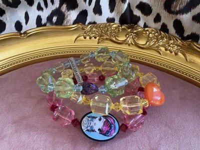 Tarina Tarantino Vintage Dorothy Toto Wizard Of Oz Cartoon Rainbow Bracelet RARE - Image 1 of 4