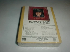 Bobby Sherman WITH LOVE 8 Track Tape SEALED 1970 Bubblegum Teen Idol JULIE DO U - Foto 1 di 6