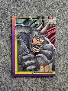 1993 Skybox Marvel Super Villains #61 Rhino Trading Card B - Picture 1 of 2