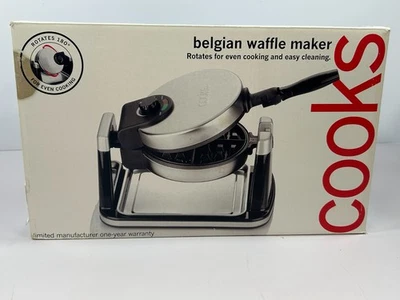 Gofrera belga comercial de acero inoxidable Cooks S6116 antiadherente - totalmente nueva Foto 1 de 4