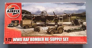 (1583) 2013 Airfix 1:72 WWII RAF Bomber Re-Supply Set Plus After Market Item - Picture 1 of 8