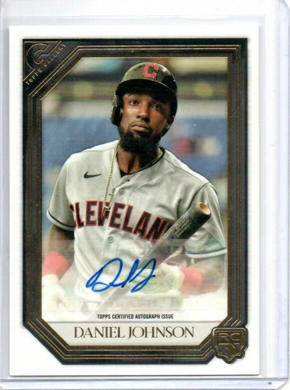 2021 Topps Gallery Daniel Johnson Autograph Rookie Card RA-DJ Indians Auto RC - Image 1 of 1
