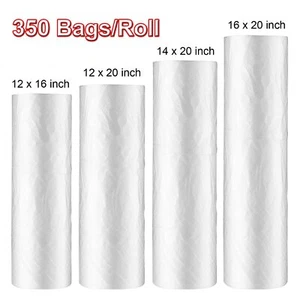350 Plastic Produce Clear Bag On Roll Kitchen Food Fruit Storage Bags 4 Size US - Picture 1 of 8