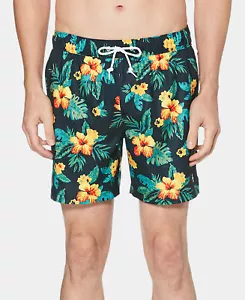 NUEVO ORIGINAL PINGÜINO ZAFIRO OSCURO ESTAMPADO FLORAL MALLA REVESTIMIENTO BAÑADOR TALLA 2XL - Imagen 1 de 3