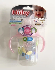 Nuby drinking bottle PINK, 270ml 6 months ( 1 piece) , baby bottle - Picture 1 of 2