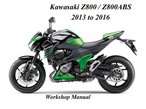 KAWASAKI Z800 / Z800ABS 2013 to 2016 WORKSHOP MANUAL - PDF Files