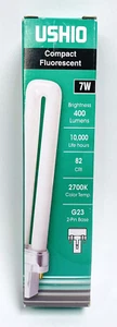 BC2765 3000063 - CF7S/827 Single Tube 2 Pin Base Compact Fluorescent Light Bulb - Picture 1 of 4