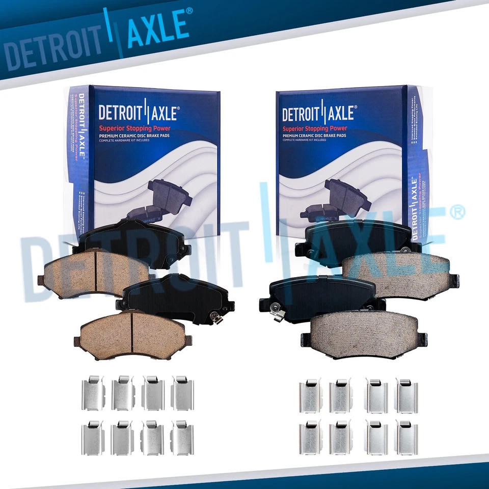 Front Rear Ceramic Brake Pads for Dodge Nitro Jeep Liberty Wrangler JK Wrangler - Image 1 of 4