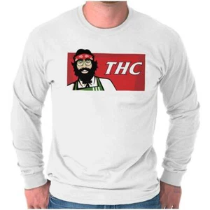 THC Funny Marijuana Munchies Stoner 420 Gift Long Sleeve Tshirt Tee for Adults - Picture 1 of 8