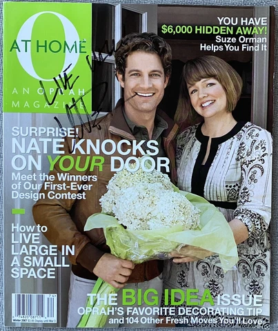 Nate Berkus Signed In-Person O At Home Magazine - Authentic, RARE, Oprah Winfrey Cover
