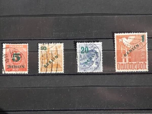 Deutschland Berlin MiNr 64 - 67 Grünaufdruck gestempelt ʘ - Bild 1 von 2