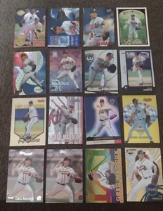 Greg Maddux- 32 baseball cards- misc brands/years Atlanta Braves - Picture 1 of 2