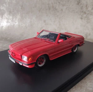 GLM Models 1/43 Mercedes Benz SL-Class AMG R107 Roadster 1983 Red - Picture 1 of 3