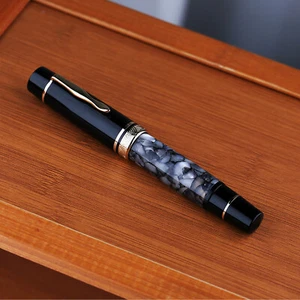 Majohn P139 Piston Fountain Pen #6 #8 EF/F/M Nib Brass Piston Gift Pen GrayP0Mr - Picture 1 of 10