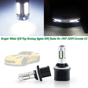 2x Xenon White 880 899 LED Fog Driving Light DRL Bulbs For 1997-2004 Corvette C5 - Picture 1 of 6