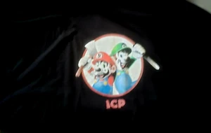 NUEVO- Camiseta Insane Clown Posse MARIO y LUIGI peluda y violenta j talla 5 XL - Imagen 1 de 4