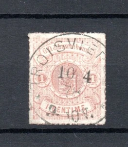 Luxembourg 1867 old coat of arms stamp (Michel 16), thin spott, used Troisvierge - Picture 1 of 2