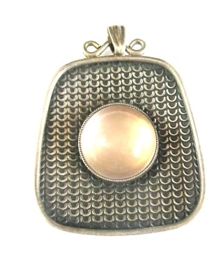 Ciondolo Argento 935 Con Quarzo Rosa, 9,47 G - Immagine 1 di 3