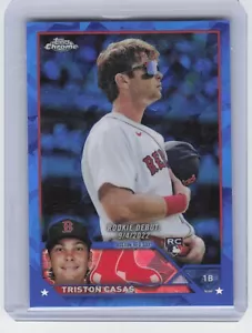 2023 Topps Chrome Update Sapphire Triston Casas USCS308 Rookie Debutto Red Sox - Foto 1 di 2