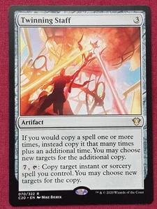 Magic The Gathering COMMANDER 2020 C20 TWINNING STAFF artifact card MTG - Picture 1 of 2