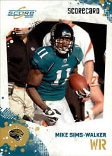 2010 Score Scorecard Jaguars Football Card #134 Mike Sims-Walker /499