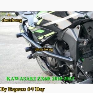 Kawasaki ZX6R 2019-2023 Crash cage Motorcycle Motors Pro Stunt Part Black Steel - Picture 1 of 6