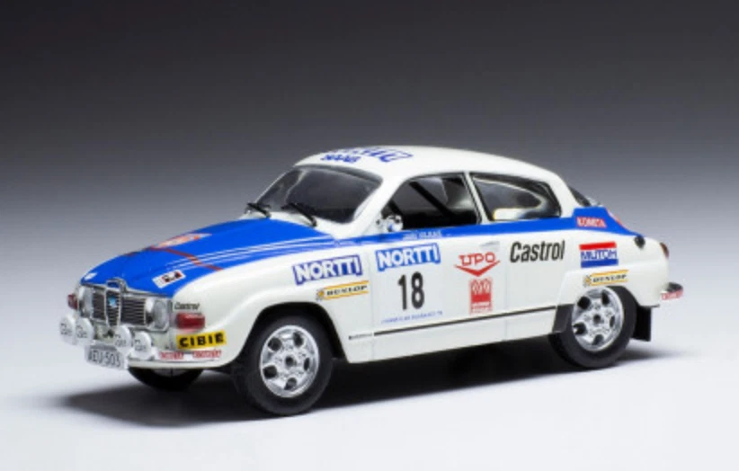 1/43 SAAB 96 V4 #18 RALLY 1000 LAKES 1976 VILKAS SOINI IXO RAC378B - Immagine 1 di 1