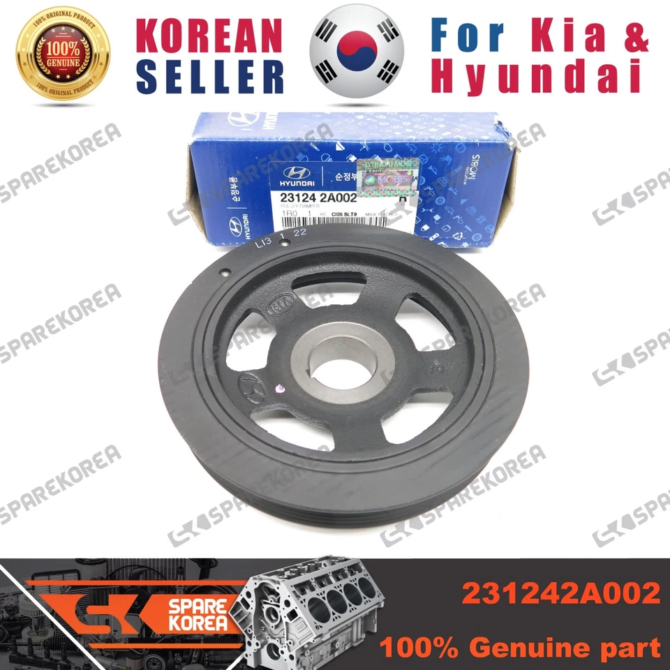 Amortiguador de polea genuino/OEM 231242A002 para Hyundai nuevo Accent Foto 1 de 1