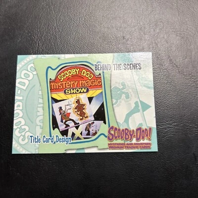 Jb14 Scooby Doo Mysteries And Monsters 2003 Inkworks #63 Title Card Design - Image 1 of 2