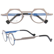 Premium Pure Titanium Metal Round Eyeglasses Frames Men Women Glasses Spectacles