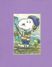 SNOOPY & WOODSTOCK~8 x 10 Mat Print~TWO FRENCH ARTISTS~NEW~PAINTBRUSHES & SMILES