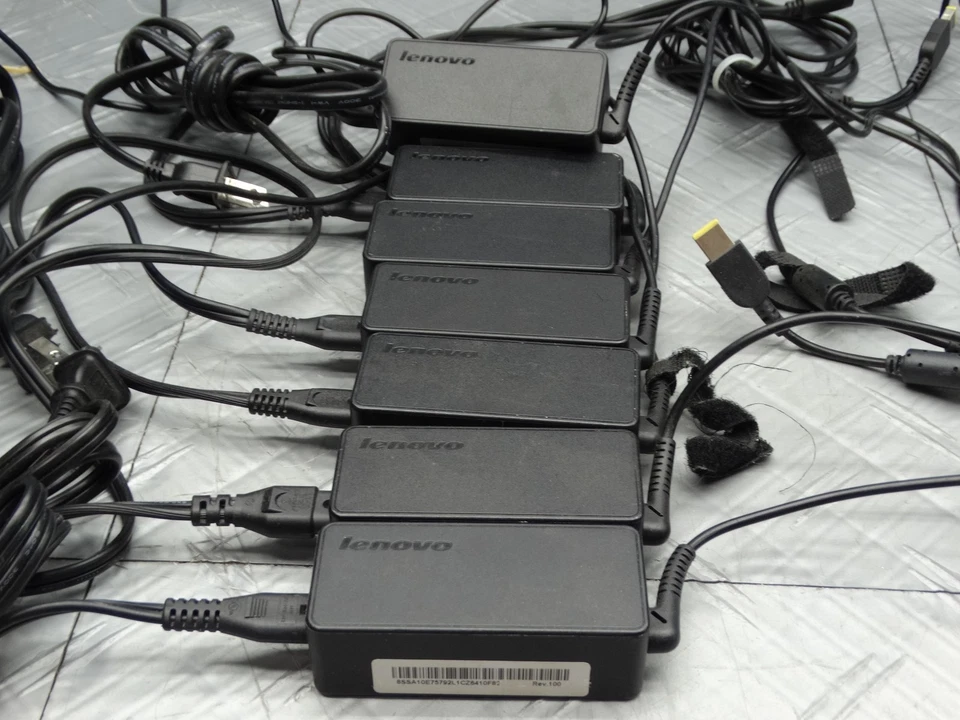 Cargador Adaptador de Corriente de CA Original Lenovo ADLX45DLC2A 20V 2.25A 65W (Lote de 7) Foto 1 de 4