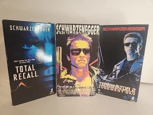 Arnold Schwarzenegger 3 Movie Lot Vintage Vhs - Picture 1 of 7