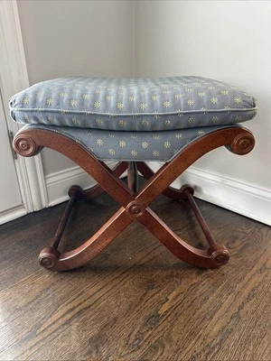 Табурет для ног Sherrill Regency стиль оттоманка скамейка - Изображение 1 из 4