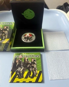 Moneda de 1 dólar de plata maciza fina Tuvalu Ghostbusters “The Crew” 2017 1 oz .999 - Imagen 1 de 11