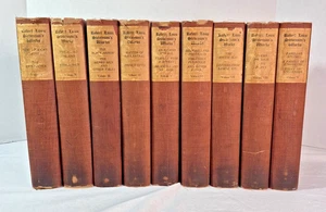 Robert Louis Stevenson Set 1908 9 Books Missing Number 9 - Picture 1 of 16