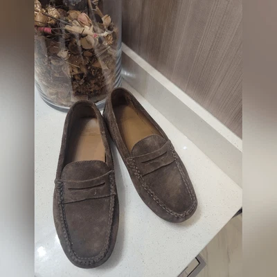 Mocasines sin cordones Brooks Brothers de gamuza marrón talla 8,5 D Foto 1 de 4