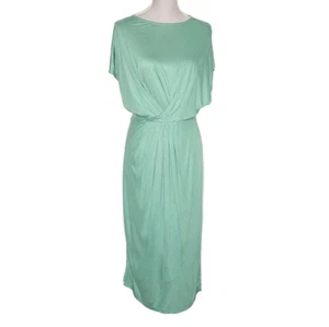 Maxi Vestido Jersey Ba&sh Talla 1 Verde Sin Mangas Largo Informal Reino Unido Talla 8 Vacaciones - Imagen 1 de 15