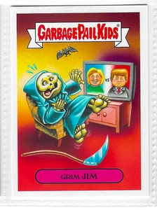 2017 Topps Garbage Pail Kids Adam-Geddon Grim Jim #1a - Picture 1 of 2