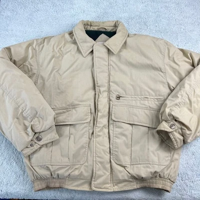 River Trader men’s vintage puffer jacket Coat men’s size Medium Bomber  - Image 1 of 4