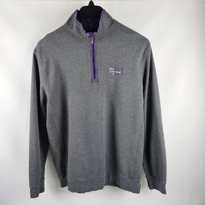 Sudadera Bobby Jones Para Hombre XL Gris Golf 1/4 Cremallera Pullover Foto 1 de 4