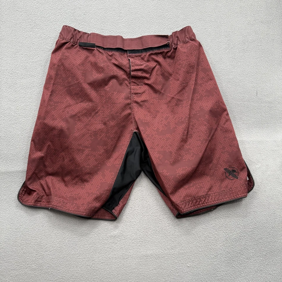 Pantalones Cortos de Lucha Hayabusa Para Hombres Grandes Rojos Negros MMA Grappling Gimnasio Entrenamiento Foto 1 de 4