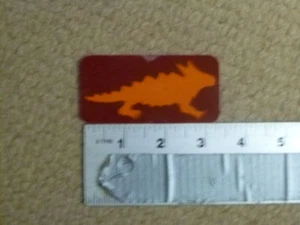 Horny Toad Light Maroon/Orange Sticker Decal - Picture 1 of 1