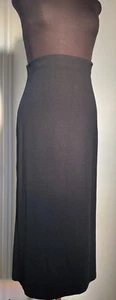 NEW Women’s Medium/M *ANDREA JOVINE* Long Black Rayon-Blend Skirt NWT! 36in Long - Bild 1 von 3