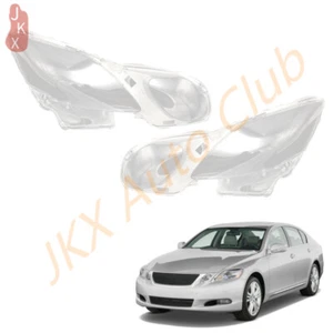 For Lexus GS300/350/450h 2004-11 Right + Left Headlight Lens Cover + Seal Glue s - Picture 1 of 11