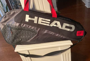 Head Tennis Racquet Cover / Case With Shoulder Strap Two Zippered Compartments - Picture 1 of 9