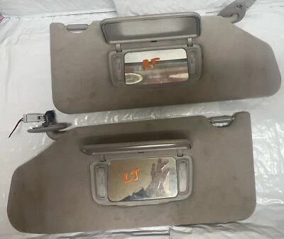 1998-2002 HONDA ACCORD LEFT & RIGHT INTERIOR SUN VISOR PAIR W/ ILLUMINATION Gray - Image 1 of 4